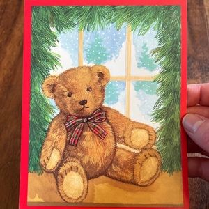 Teddy Bears Christmas Cleo Holiday Thinking Of You Vintage Greeting 15 Cards